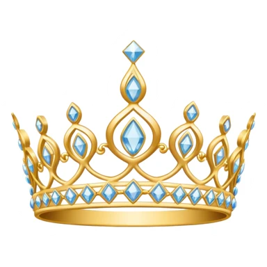 birthday tiara with diamonds sticker