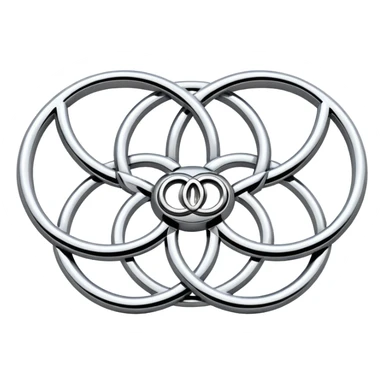 Audi 4 Ringe logo sticker