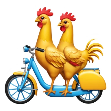10 chickens on a partybike sticker