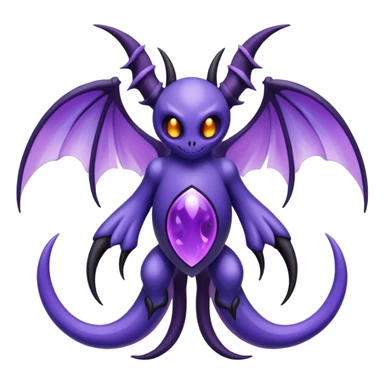 Ghastly-Lunala-Fakémon-hybrid-creature (full body)  sticker