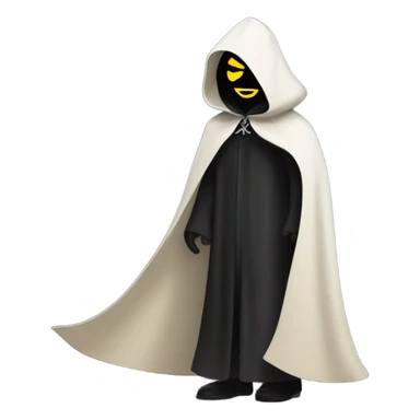 illuminati shadow figure in black cloak sticker