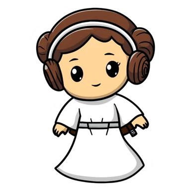 Princess Leia from Star Wars sticker