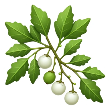 Mistletoe christmas sticker