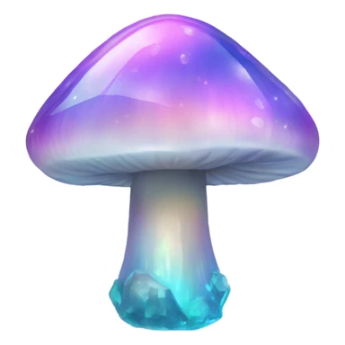 Opal crystal mushroom  sticker