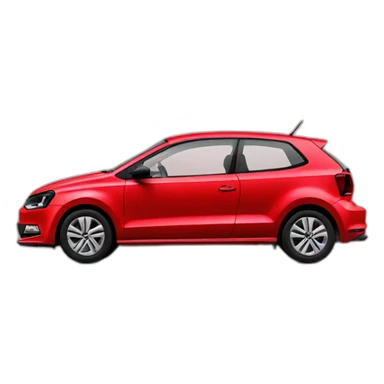 volkswagen Polo red sticker