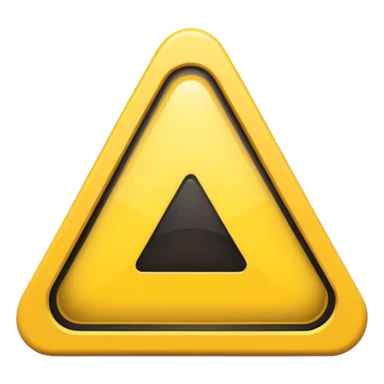 yellow triangle with exclamation mark inside sticker
