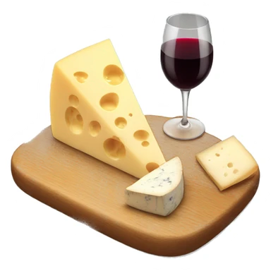 Cheese board and wine  sticker
