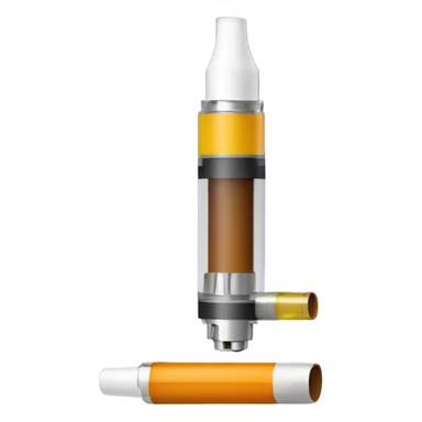 Nicotine vape cartridge sticker
