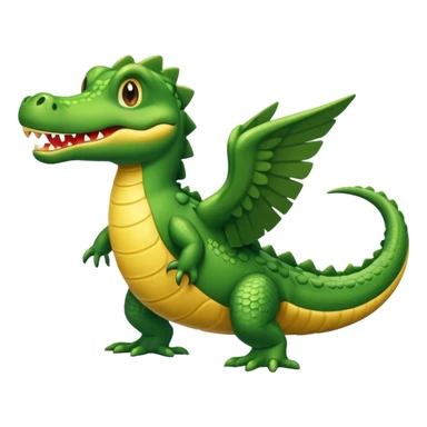 Un cocodrilo combinado con una avioneta  sticker