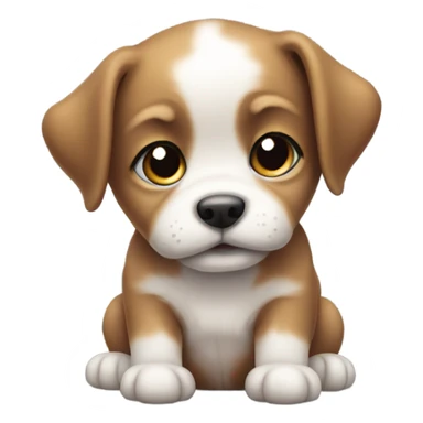 little cute puppy sticker
