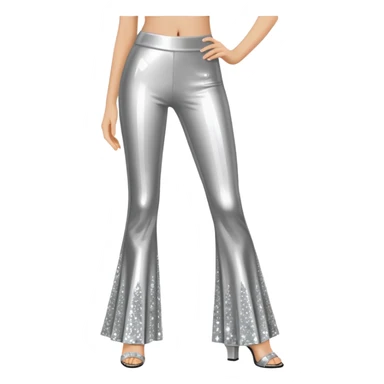 Disco ball flared pants sticker