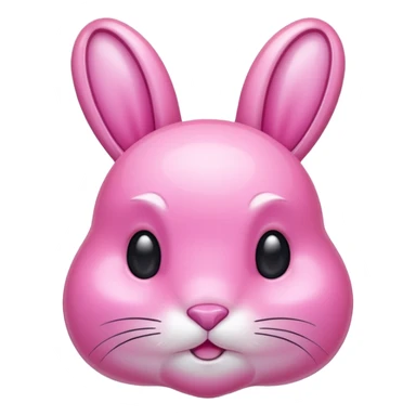  crystallized bunny pink sticker