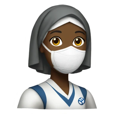 florence nightingale playing volleyball sticker