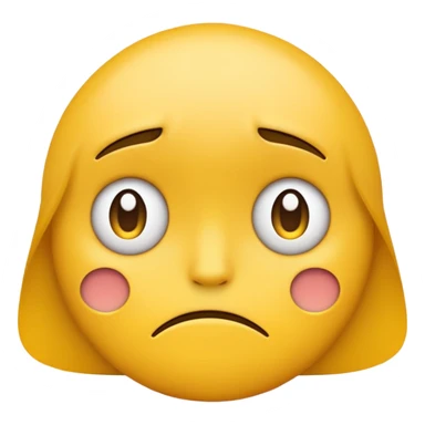 Depressed emoji sticker