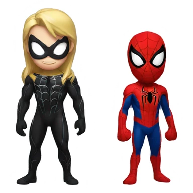 Spider-man and venom sticker