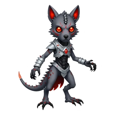 Zombie vernid-Trico-protogen-primagen-fusion-hybrid, full body sticker