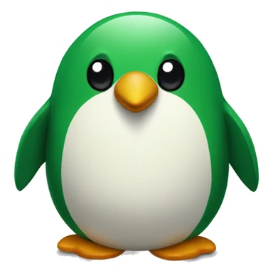 green pinguin sticker