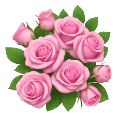 pink roses sticker