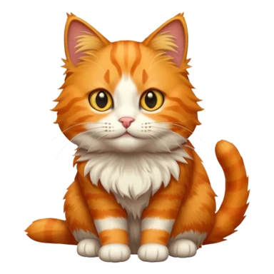 orange cat sticker