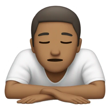 Person lying down face down sticker