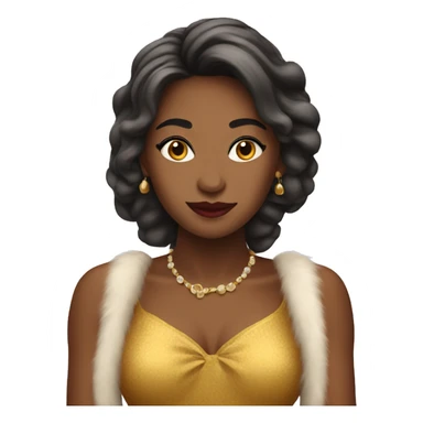 coquette with love emoji sticker