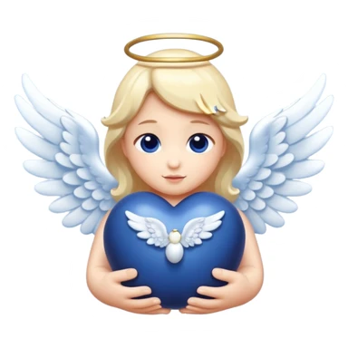 blueberry with angel wings sticker