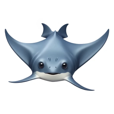 cute manta ray sticker