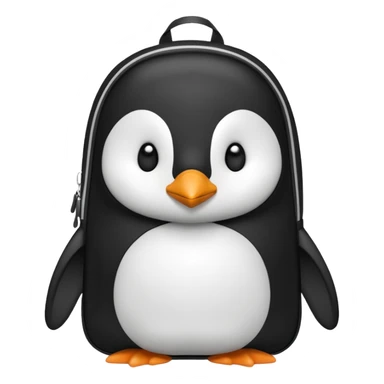 penguin backpack sticker