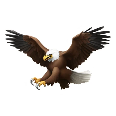 An eagle going after a ram sticker