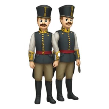 Deux frères qui se battent sticker