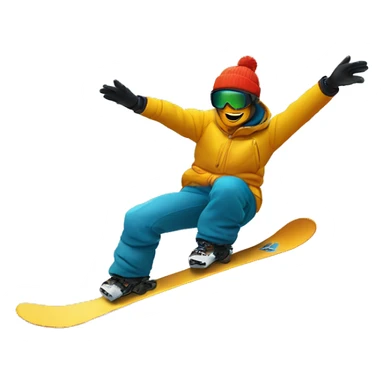 a logo, DENNIS on SNOW, with A snowboarder, doing tail grab in the sky sticker