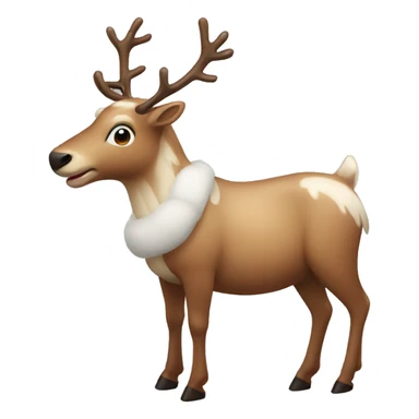 Christmas reindeer sticker