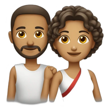 Couple tunisien  sticker