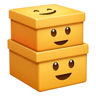 emoji of three boxes sticker