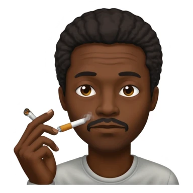 black man doing crack sticker