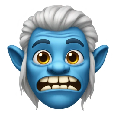 Blue troll  sticker