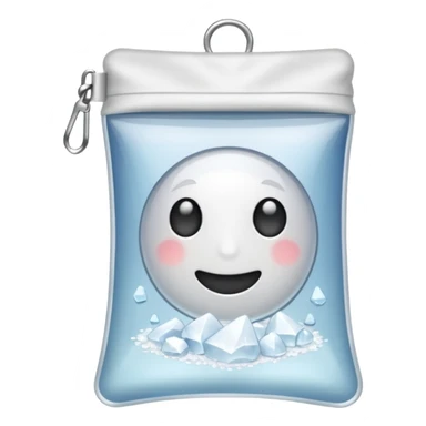 Salt in small zip bag sticker