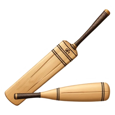 Cricket bat & ball sticker