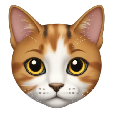 young calico cat sticker