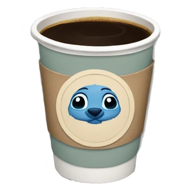Stitch Starbucks coffee sticker