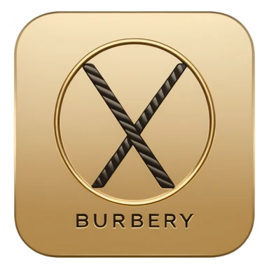 Burberry logo sticker