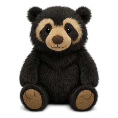 jellycat stuffed plush andean spectacled bear sticker