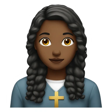 Christian girl sticker