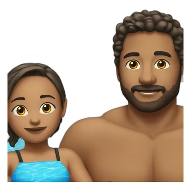 me-and-my-daughter-in-the-pool sticker