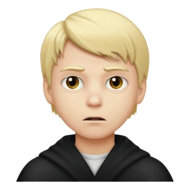 evil blonde boy sticker