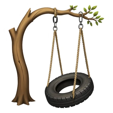 Tire swing sticker