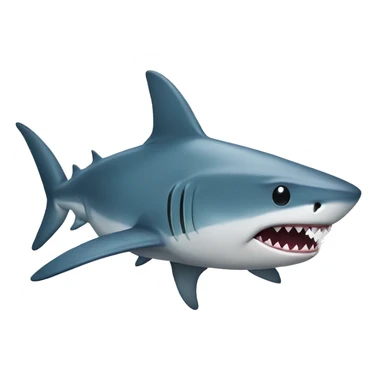 Shark with a bow sticker