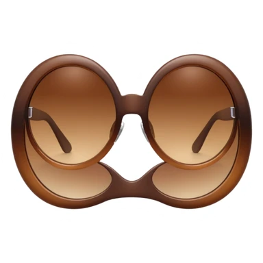 Y2K brown sunglasses sticker