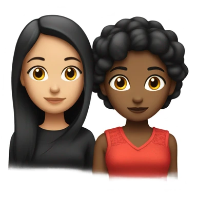 Chica de pelo rojo con una gata negra  sticker