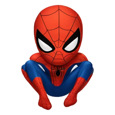 Big spider man on bathroom sticker